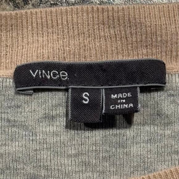 Vince Sweater Minimalist Neutral Quiet Luxury Scandi Cozy Cuffed Sleeve Small - Picture 3 of 6